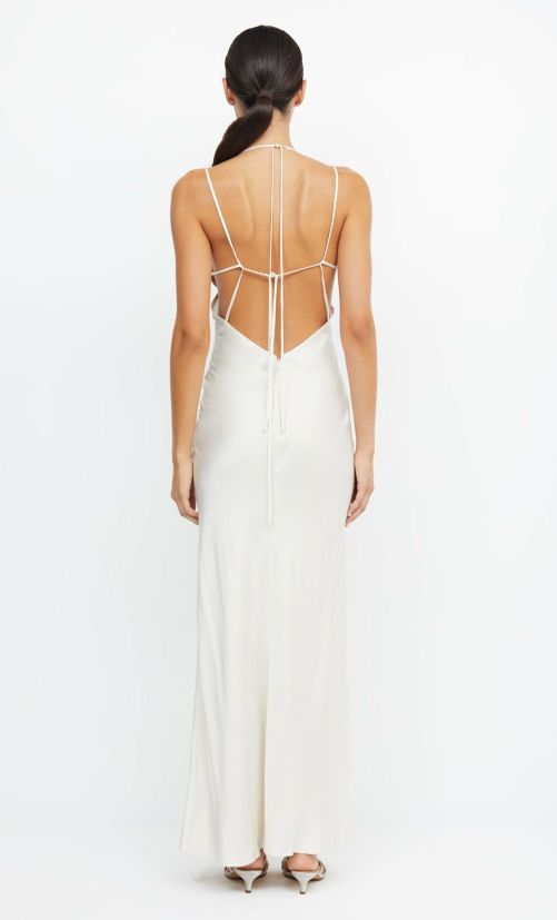 Clothing Bec + Bridge | Adore Tie Maxi Dress Cream ~ Samfeatured