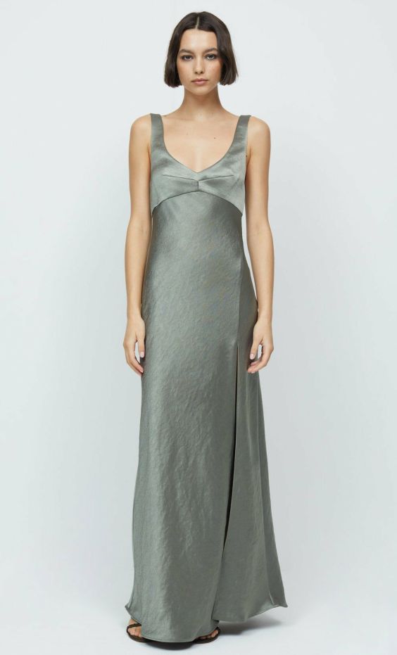 Clothing Bec + Bridge  | Nadia V Maxi Dress Dark Olive